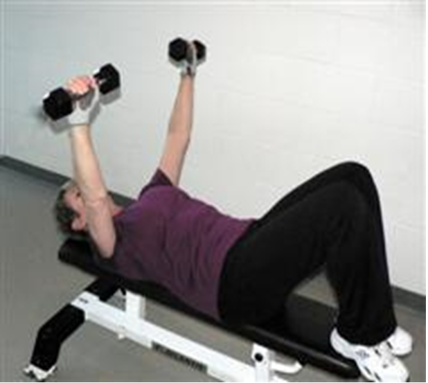 Alternating Dumbell Press Start Position