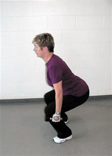 Dumbell Squat Finish