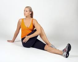 Hip Gluteal stretch check with your trianer, Deb Bailey